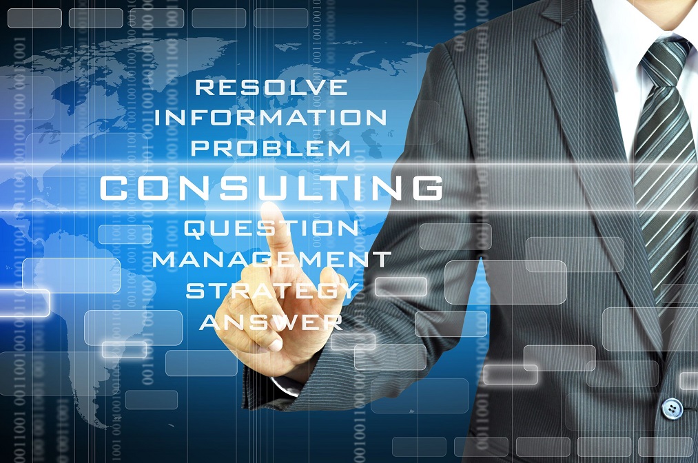 20645859 – businessman touching consulting word